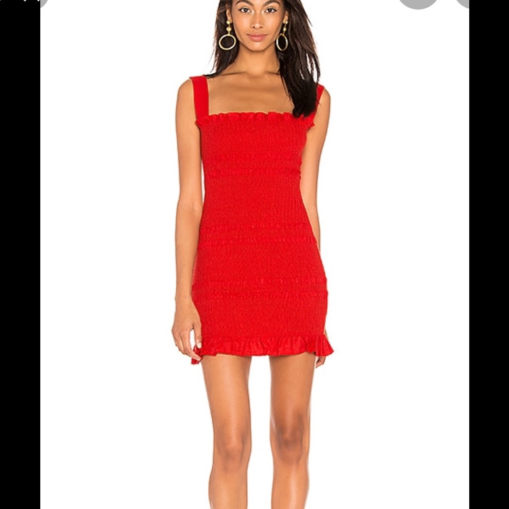 Red summer dress
